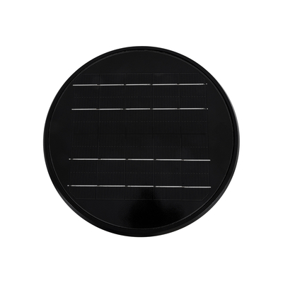 GLOBOSTAR® ARVENT 90534 Φωτιστικό Κολωνάκι Κήπου LED 10W 500lm 120° με Ενσωματωμένο Φωτοβολταϊκό Panel 6V 2W & Επαναφορτιζόμενη Μπαταρία Li-ion 3.2V 8000mAh με Αισθητήρα Ημέρας-Νύχτας Αδιάβροχο IP65 Ψυχρό Λευκό 6000K - Γκρι Ανθρακί - Μ24 x Π24 x Υ36cm - 2 Χρόνια Εγγύηση