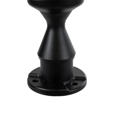 GLOBOSTAR® ARVENT 90534 Φωτιστικό Κολωνάκι Κήπου LED 10W 500lm 120° με Ενσωματωμένο Φωτοβολταϊκό Panel 6V 2W & Επαναφορτιζόμενη Μπαταρία Li-ion 3.2V 8000mAh με Αισθητήρα Ημέρας-Νύχτας Αδιάβροχο IP65 Ψυχρό Λευκό 6000K - Γκρι Ανθρακί - Μ24 x Π24 x Υ36cm - 2 Χρόνια Εγγύηση