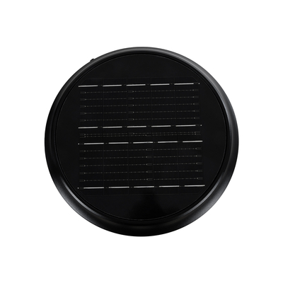 GLOBOSTAR® WHISPER 90535 Φωτιστικό Κολωνάκι Κήπου LED 10W 330lm 120° με Ενσωματωμένο Φωτοβολταϊκό Panel 6V 2W & Επαναφορτιζόμενη Μπαταρία Li-ion 3.2V 1800mAh με Αισθητήρα Ημέρας-Νύχτας Αδιάβροχο IP65 Ψυχρό Λευκό 6000K - Γκρι Ανθρακί - Μ25 x Π25 x Υ28cm - 2 Χρόνια Εγγύηση