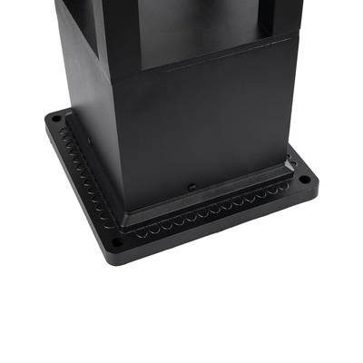 GLOBOSTAR® HONEYBEE 90537 Φωτιστικό Κολωνάκι Κήπου LED 10W 500lm 120° με Ενσωματωμένο Φωτοβολταϊκό Panel 6V 2W & Επαναφορτιζόμενη Μπαταρία Li-ion 3.2V 4000mAh με Αισθητήρα Ημέρας-Νύχτας Αδιάβροχο IP65 Ψυχρό Λευκό 6000K - Γκρι Ανθρακί - Μ20 x Π20 x Υ60cm - 2 Χρόνια Εγγύηση