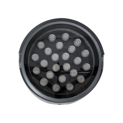 GloboStar® FLOOD-RANA 90751 Κινούμενος Προβολέας - Σποτ Φωτισμού Wall Washer για Φωτισμό Κτιρίων LED 36W 3060lm 5° DC 24V Αδιάβροχο IP67 Φ26 x Υ18cm RGBW DMX512 - Γκρι Ανθρακί - 3 Χρόνια Εγγύηση