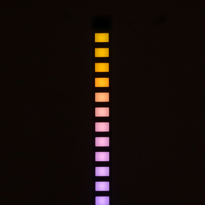 GLOBOSTAR® DIGICOLUMN 90762 Μοντέρνο Επιδαπέδιο Γραμμικό Ψηφιακό Φωτιστικό Digital Pixel Symphony Bar με RF Ασύρματο Χειριστήριο LED 12W 960lm 90° DC 5V με USB 2.0 IP20 Πολύχρωμο RGB Dimmable - Μαύρο - Μ3.4 x Π2.5 x Υ122cm - 2 Χρόνια Εγγύηση