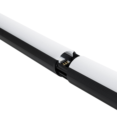 GLOBOSTAR® DIGICOLUMN 90764 Μοντέρνο Επιδαπέδιο Γραμμικό Ψηφιακό Φωτιστικό Digital Pixel Symphony Bar με RF Ασύρματο Χειριστήριο LED 16W 1280lm 180° DC 5V με USB 2.0 IP20 Πολύχρωμο RGB Dimmable - Μαύρο - Φ3 x Υ165cm - 2 Χρόνια Εγγύηση