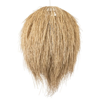 GLOBOSTAR® ARCHIPELAGO 01913 Boho Κρεμαστό Φωτιστικό Οροφής με Ντουί 1 x E27 AC 220-240V IP20 - Μπεζ - Μ80 x Π80 x Υ100cm