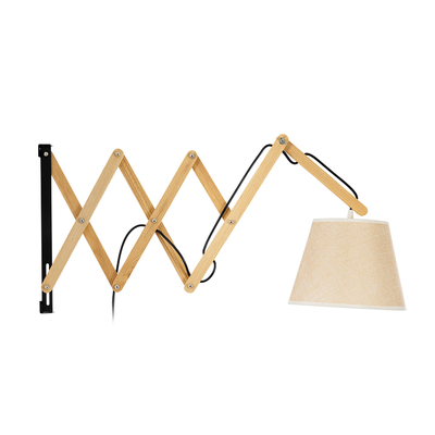 GLOBOSTAR® TALISHA 02028 Μοντέρνο Φωτιστικό Τοίχου - Απλίκα με Ντουί 1 x E27 AC 220-240V IP20 - Μπεζ - Μ100 x Π15 x Υ36cm