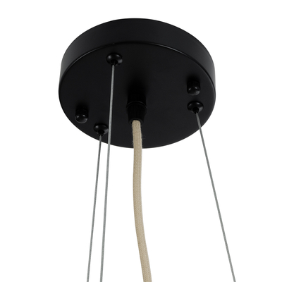 GLOBOSTAR® BIMINI 02288 Boho Κρεμαστό Φωτιστικό Οροφής με Ντουί 1 x E27 AC 220-240V IP20 - Καφέ - Μ60 x Π60 x Υ40cm