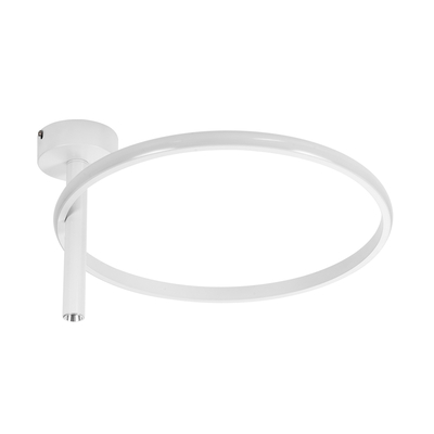 GLOBOSTAR® VERONA 61221 Μοντέρνο Φωτιστικό Οροφής LED 24W 2688lm 360° AC 220-240V IP20 Ρυθμιζόμενο Λευκό CCT με On/Off 2700K/4500K/6000K - Lumileds SMD Chip - Λευκό Ματ - Μ40 x Π40 x Υ23cm - 3 Χρόνια Εγγύηση