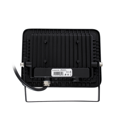 GLOBOSTAR® ATLAS 61417 Προβολέας LED 30W 3600lm 120° AC 220-240V Αδιάβροχο IP67 Φυσικό Λευκό 4500K - Lumileds SMD Chip - TÜV Rheinland Certified - Μαύρο Ματ - Μ16 x Π2.5 x Υ12.5cm - 5 Χρόνια Εγγύηση