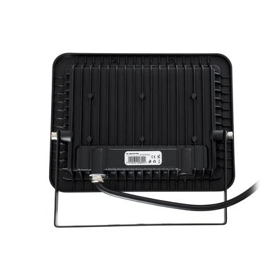 GLOBOSTAR® ATLAS 61423 Προβολέας LED 50W 6000lm 120° AC 220-240V Αδιάβροχο IP67 Φυσικό Λευκό 4500K - Lumileds SMD Chip - TÜV Rheinland Certified - Μαύρο Ματ - Μ21 x Π3.5 x Υ16cm - 5 Χρόνια Εγγύηση