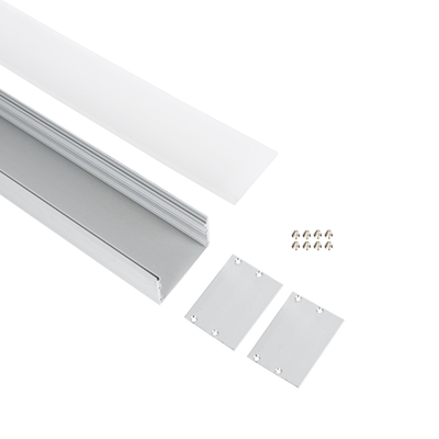 GLOBOSTAR® ALP-LINEAR INGROUND 70860-3M Ενδοδαπέδιο Προφίλ Αλουμινίου Ειδικό για Χωνευτή Χρήση σε Πεζοδρόμια & Δρόμους με Λευκό Γαλακτερό Πατητό Κάλυμμα Υψηλής Αντοχής & Ανθεκτικότητας σε Βάρος για Ταινίες LED IP65 - Ασημί & Λευκό - Μ300 x Π5 x Υ3.5cm