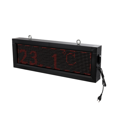 GLOBOSTAR® DISPLAY 90266 Κυλιόμενη Ψηφιακή Επιγραφή 64x16cm P10 Μονής Όψης LED AC 220-240V Αδιάβροχο IP65 Κόκκινο - WiFi Control μέσω FK APP - Αισθητήρας Θερμοκρασίας & Υγρασίας - Μ72 x Π9 x Υ24cm - 2 Χρόνια Εγγύηση