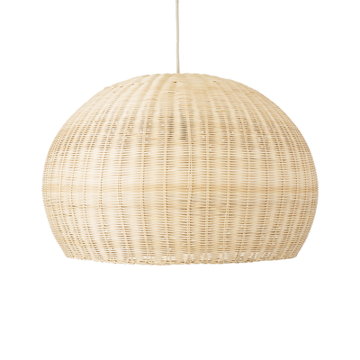 GLOBOSTAR® RAITO 01825 Boho Κρεμαστό Φωτιστικό Οροφής με Ντουί 1 x E27 AC 220-240V IP20 - Μπεζ - Μ60 x Π60 x Υ40cm