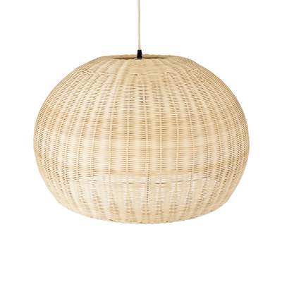 GLOBOSTAR® RAITO 01825 Boho Κρεμαστό Φωτιστικό Οροφής με Ντουί 1 x E27 AC 220-240V IP20 - Μπεζ - Μ60 x Π60 x Υ40cm