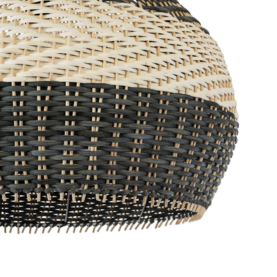 GLOBOSTAR® BARBADOS 01947 Boho Κρεμαστό Φωτιστικό Οροφής με Ντουί 1 x E27 AC 220-240V IP20 - Μπεζ & Λαδί - Μ60 x Π60 x Υ60cm