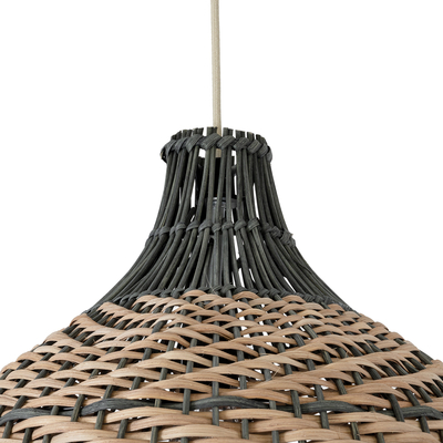 GLOBOSTAR® SEYCHELLES 01948 Boho Κρεμαστό Φωτιστικό Οροφής με Ντουί 1 x E27 AC 220-240V IP20 - Καφέ & Λαδί - Μ40 x Π40 x Υ40cm