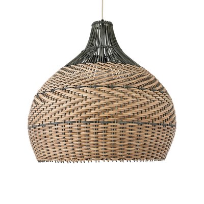 GLOBOSTAR® SEYCHELLES 01949 Boho Κρεμαστό Φωτιστικό Οροφής με Ντουί 1 x E27 AC 220-240V IP20 - Καφέ & Λαδί - Μ60 x Π60 x Υ60cm