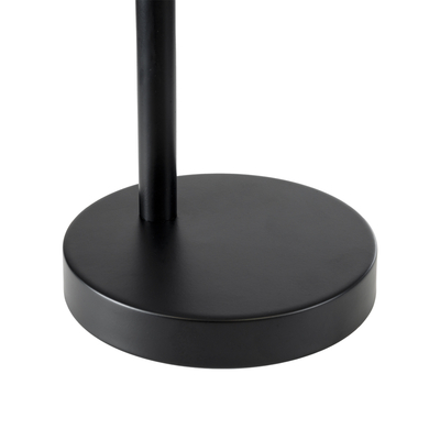 GLOBOSTAR® MINDELO 02032 Μοντέρνο Επιτραπέζιο Φωτιστικό Πορτατίφ με Ντουί 1 x E27 AC 220-240V IP20 - Μαύρο & Μπεζ - Μ25 x Π15 x Υ60cm