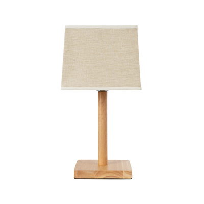 GLOBOSTAR® KOLIPE 02038 Boho Επιτραπέζιο Φωτιστικό Πορτατίφ με Ντουί 1 x E27 AC 220-240V IP20 - Μπεζ - Μ18 x Π18 x Υ25cm