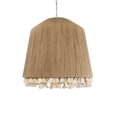 GLOBOSTAR® PUERTORICO 02093 Boho Κρεμαστό Φωτιστικό Οροφής με Ντουί 3 x E27 AC 220-240V IP20 - Μπεζ - Μ80 x Π80 x Υ80cm