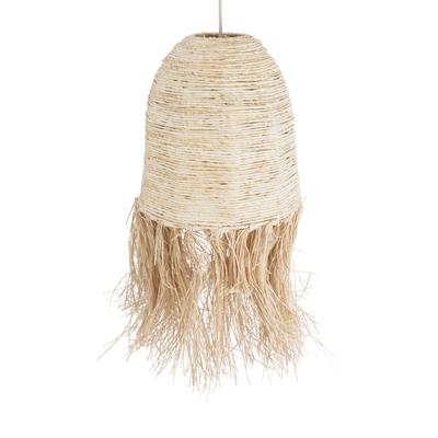 GLOBOSTAR® AREMBEPE 02178 Boho Κρεμαστό Φωτιστικό Οροφής με Ντουί 1 x E27 AC 220-240V IP20 - Μπεζ - Μ34 x Π34 x Υ70cm