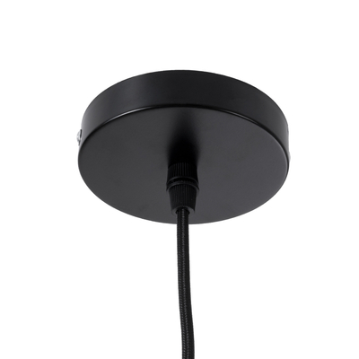 GLOBOSTAR® MEXICO 02202 Boho Κρεμαστό Φωτιστικό Οροφής με Ντουί 1 x E27 AC 220-240V IP20 - Μαύρο - Μ85 x Π50 x Υ30cm