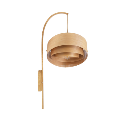 GLOBOSTAR® KALAMA 02223 Boho Φωτιστικό Τοίχου - Απλίκα με Ντουί 1 x E27 AC 220-240V IP20 - Μπεζ - Μ30 x Π40 x Υ70cm