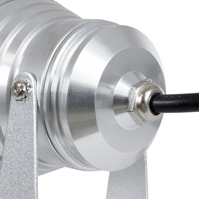 GLOBOSTAR® TREECOBINI 75591 Φωτιστικό Σποτ για Φυτά - Δέντρα LED 10W 900lm 35° DC 12V Αδιάβροχο IP65 Θερμό Λευκό 2700K Dimmable - Bridgelux COB Chip - Νίκελ Βούρτσας - Μ7 x 10.5 x Υ8.5cm - 2 Χρόνια Εγγύηση