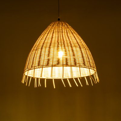 GLOBOSTAR® AQUATIC 01742 Boho Κρεμαστό Φωτιστικό Οροφής με Ντουί 1 x E27 AC 220-240V IP20 - Μπεζ - Μ40 x Π40 x Υ36cm