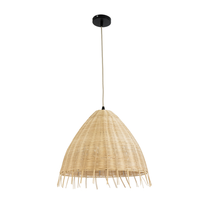 GLOBOSTAR® AQUATIC 01742 Boho Κρεμαστό Φωτιστικό Οροφής με Ντουί 1 x E27 AC 220-240V IP20 - Μπεζ - Μ40 x Π40 x Υ36cm