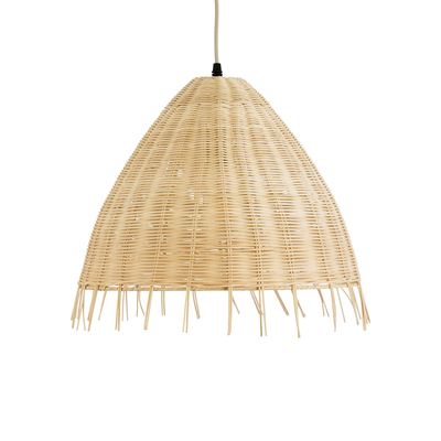 GLOBOSTAR® AQUATIC 01742 Boho Κρεμαστό Φωτιστικό Οροφής με Ντουί 1 x E27 AC 220-240V IP20 - Μπεζ - Μ40 x Π40 x Υ36cm