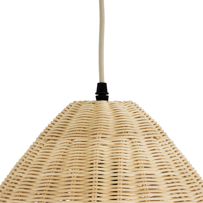 GLOBOSTAR® AQUATIC 01742 Boho Κρεμαστό Φωτιστικό Οροφής με Ντουί 1 x E27 AC 220-240V IP20 - Μπεζ - Μ40 x Π40 x Υ36cm