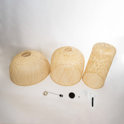 GLOBOSTAR® HIROKA 02046 Boho Κρεμαστό Φωτιστικό Οροφής με Ντουί 1 x E27 AC 220-240V IP20 - Μπεζ - Μ100 x Π100 x Υ110cm