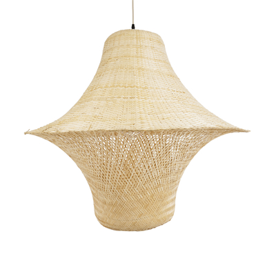 GLOBOSTAR® JUNIPER 02047 Boho Κρεμαστό Φωτιστικό Οροφής με Ντουί 1 x E27 AC 220-240V IP20 - Μπεζ - Μ100 x Π100 x Υ90cm