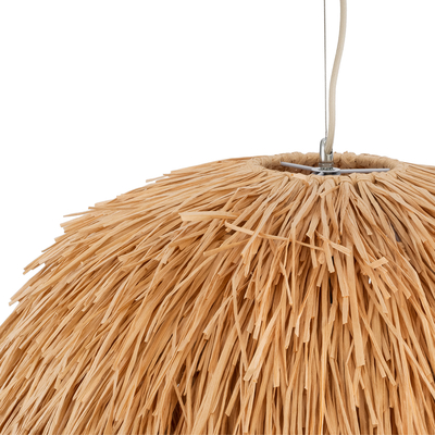 GLOBOSTAR® GUADELOUPE 02155 Boho Κρεμαστό Φωτιστικό Οροφής με Ντουί 1 x E27 AC 220-240V IP20 - Καφέ - Μ80 x Π80 x Υ60cm