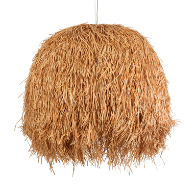 GLOBOSTAR® GUADELOUPE 02156 Boho Κρεμαστό Φωτιστικό Οροφής με Ντουί 1 x E27 AC 220-240V IP20 - Μπεζ - Μ120 x Π120 x Υ100cm