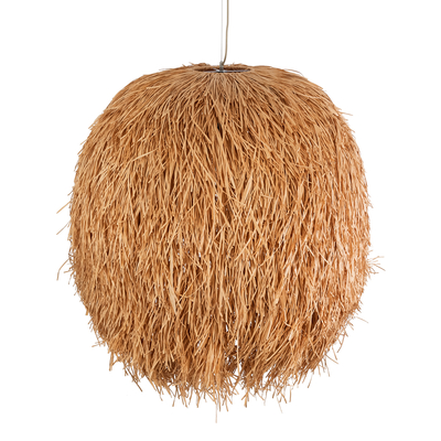 GLOBOSTAR® GUADELOUPE 02156 Boho Κρεμαστό Φωτιστικό Οροφής με Ντουί 1 x E27 AC 220-240V IP20 - Μπεζ - Μ120 x Π120 x Υ100cm