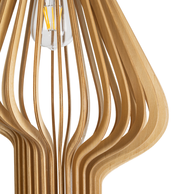 GLOBOSTAR® SCANDINAVIA 02172 Boho Κρεμαστό Φωτιστικό Οροφής με Ντουί 1 x E27 AC 220-240V IP20 - Μπεζ - Μ32 x Π32 x Υ56cm