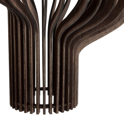 GLOBOSTAR® MIHIRO 02173 Boho Κρεμαστό Φωτιστικό Οροφής με Ντουί 1 x E27 AC 220-240V IP20 - Καφέ - Μ32 x Π32 x Υ56cm