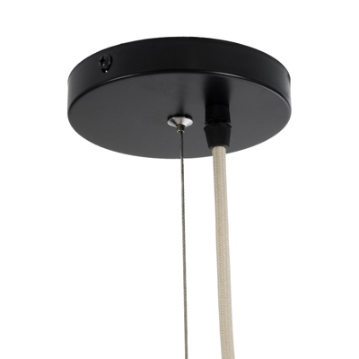 GLOBOSTAR® KAIA 02347 Boho Κρεμαστό Φωτιστικό Οροφής με Ντουί 1 x E27 AC 220-240V IP20 - Μπεζ - Μ80 x Π80 x Υ26cm