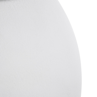 GloboStar® Artificial Garden MURANO 20766 Επιδαπέδιο Πολυεστερικό Τσιμεντένιο Κασπώ Γλάστρα - Flower Pot Λευκό Φ90 x Υ70cm