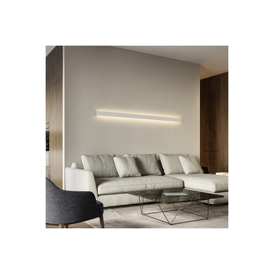 GLOBOSTAR® ALP-WALL-UPDOWN CONCEALED 70845-3M Επιφανειακό Προφίλ Αλουμινίου Ειδικό για Δημιουργία Κρυφού Φωτισμού Up & Down με Λευκό Γαλακτερό Πατητό Κάλυμμα για Ταινίες LED IP20 - Μαύρο & Λευκό - Μ300 x Π5 x Υ1.7cm