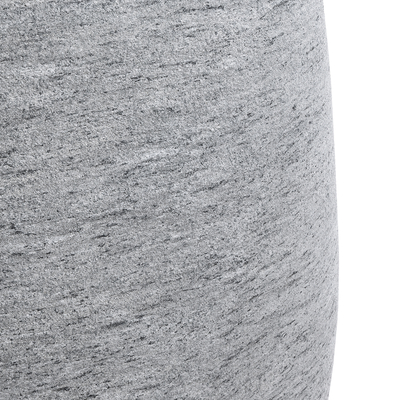 GloboStar® Artificial Garden OXFORD 20794 Επιδαπέδιο Πολυεστερικό Τσιμεντένιο Κασπώ Γλάστρα - Flower Pot Γκρι Μ60 x Π55 x Υ43cm