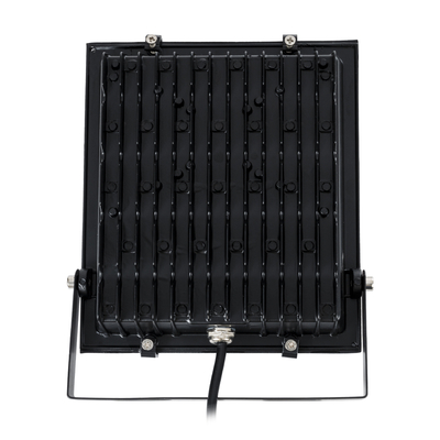 GLOBOSTAR® RGBFLOOD 75601 Προβολέας με IR Ασύρματο Χειριστήριο LED 30W 1950lm 120° AC 220-240V Αδιάβροχο IP66 Πολύχρωμο RGB Dimmable - Μαύρο Ματ - Μ17 x Π4.5 x Υ20cm - 2 Χρόνια Εγγύηση