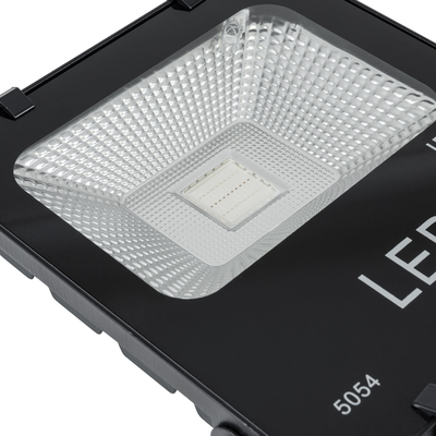 GLOBOSTAR® RGBFLOOD 75601 Προβολέας με IR Ασύρματο Χειριστήριο LED 30W 1950lm 120° AC 220-240V Αδιάβροχο IP66 Πολύχρωμο RGB Dimmable - Μαύρο Ματ - Μ17 x Π4.5 x Υ20cm - 2 Χρόνια Εγγύηση