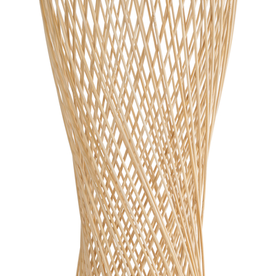 GLOBOSTAR® ROWAN 01994 Boho Επιτραπέζιο Φωτιστικό Πορτατίφ με Ντουί 1 x E27 AC 220-240V IP20 - Μπεζ - Μ17 x Π17 x Υ42cm