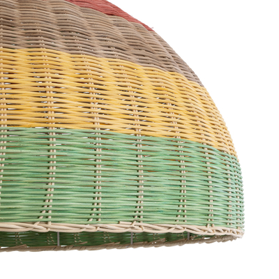 GLOBOSTAR® CABALLEROS 02054 Boho Κρεμαστό Φωτιστικό Οροφής με Ντουί 1 x E27 AC 220-240V IP20 - Πολύχρωμο - Μ70 x Π70 x Υ48cm