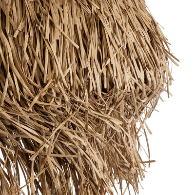 GLOBOSTAR® GUADELOUPE 02158 Boho Κρεμαστό Φωτιστικό Οροφής με Ντουί 1 x E27 AC 220-240V IP20 - Μπεζ - Μ80 x Π80 x Υ60cm