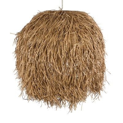 GLOBOSTAR® GUADELOUPE 02159 Boho Κρεμαστό Φωτιστικό Οροφής με Ντουί 1 x E27 AC 220-240V IP20 - Μπεζ - Μ120 x Π120 x Υ100cm