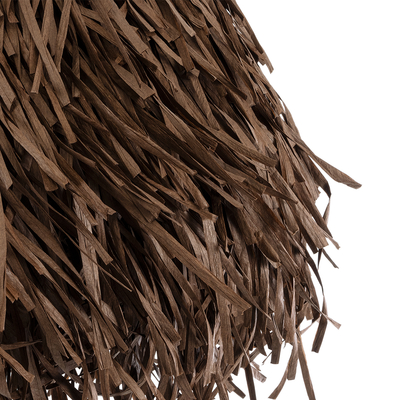 GLOBOSTAR® GUADELOUPE 02293 Boho Κρεμαστό Φωτιστικό Οροφής με Ντουί 1 x E27 AC 220-240V IP20 - Καφέ - Μ50 x Π50 x Υ40cm