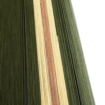 GLOBOSTAR® SALERNO 02332 Boho Επιδαπέδιο Φωτιστικό με Ντουί 1 x E27 AC 220-240V IP20 - Σκούρο Πράσινο & Μπεζ - Μ50 x Π50 x Υ70cm